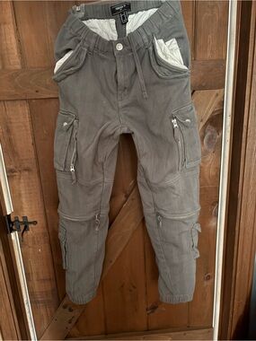 Forever 21 Men's Taupe Gray Cargo Joggers